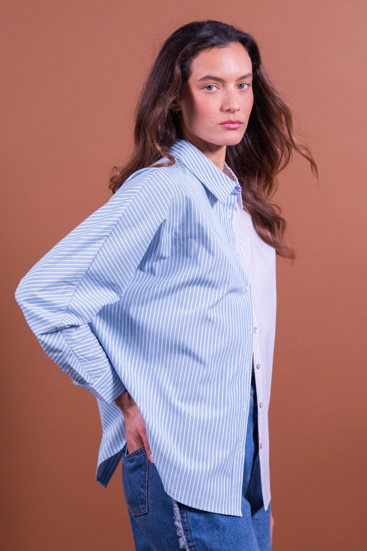 Chemise Cally rayures bleues