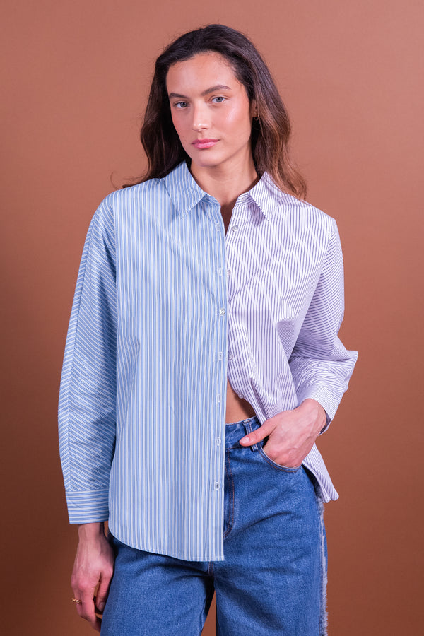 Chemise Cally rayures bleues