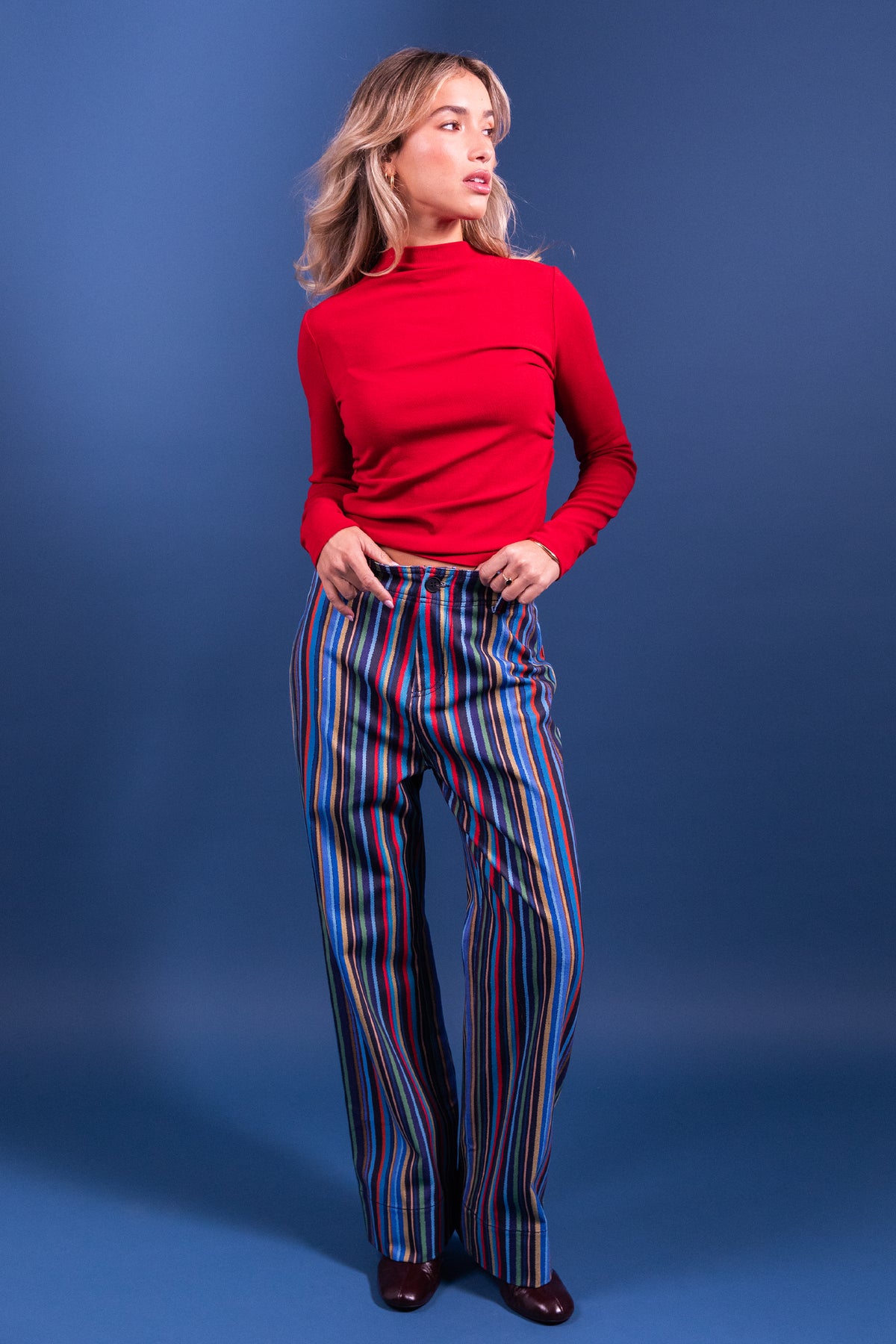 Pantalon Palot rayures multicolores