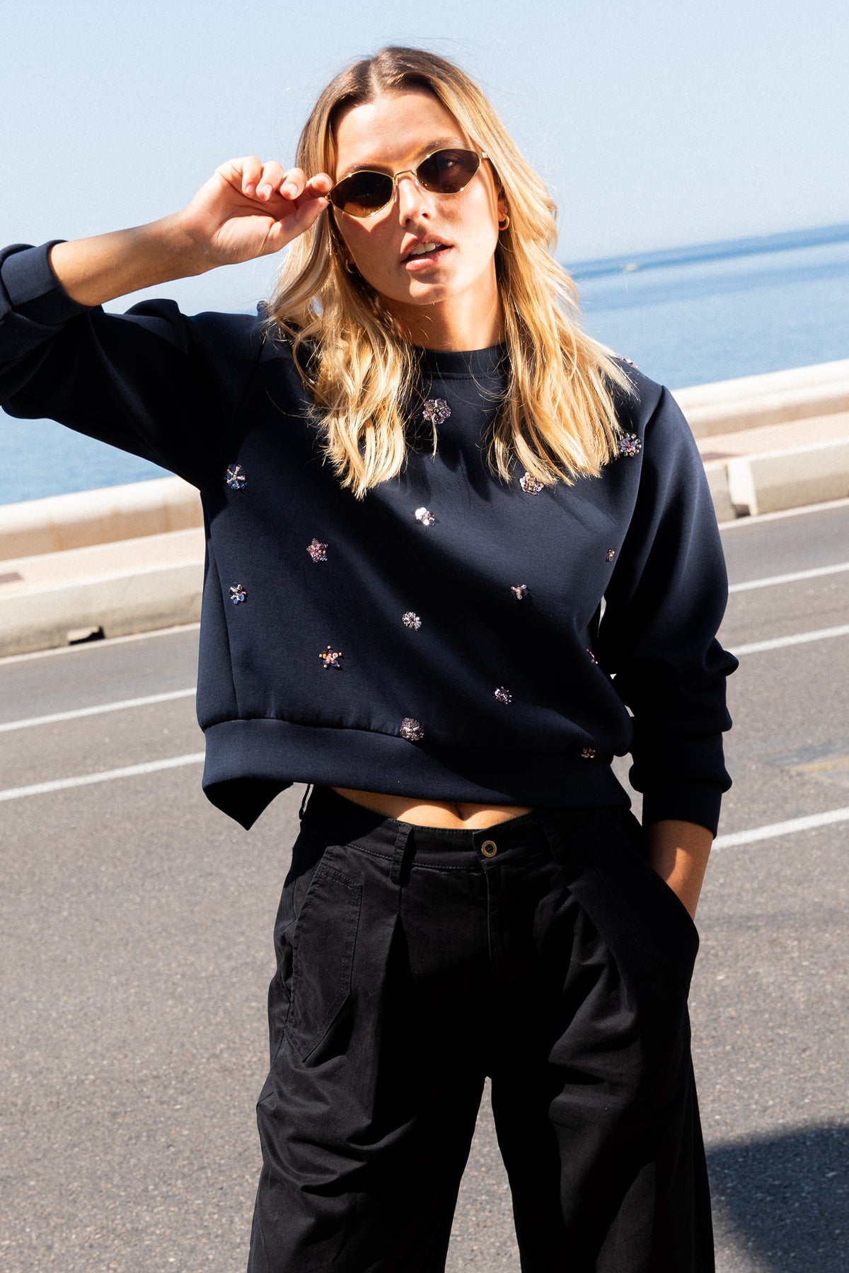 Sweat Neris bleu marine