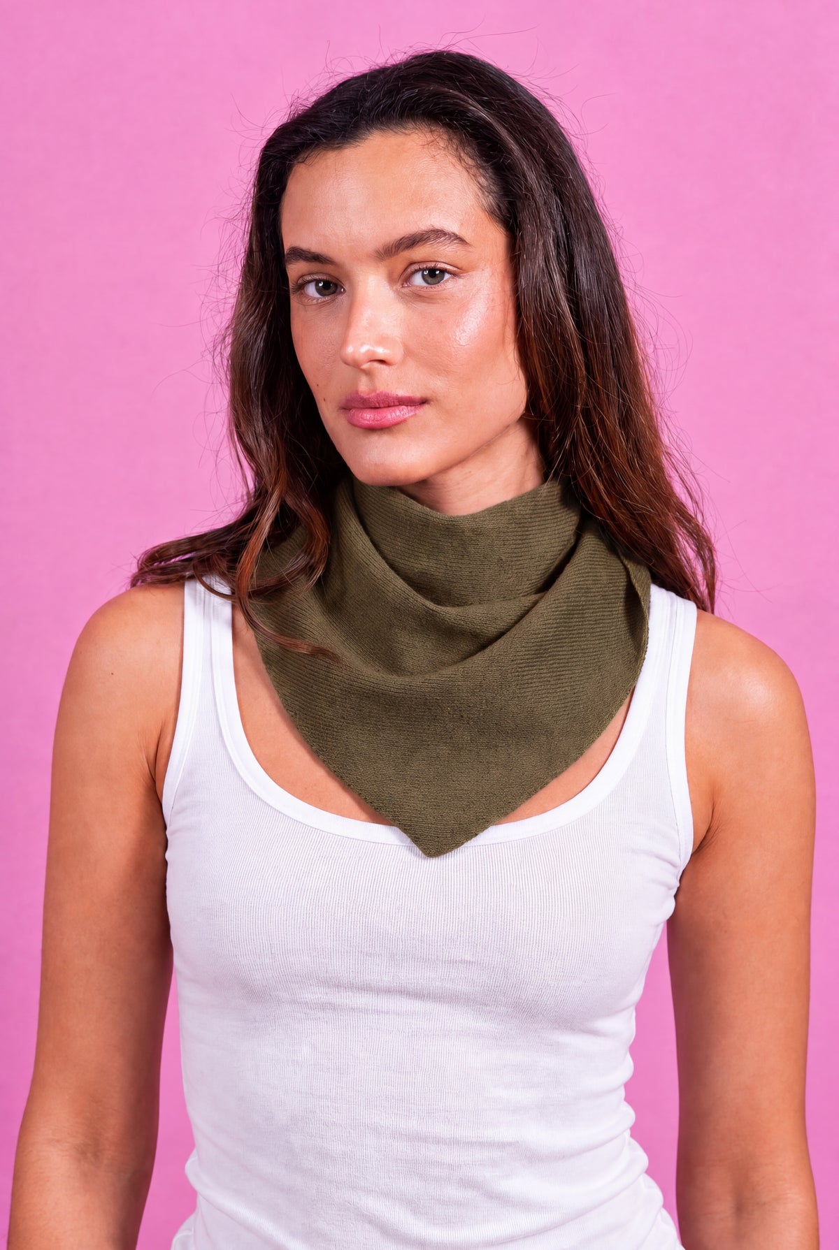 Foulard Adeline kaki
