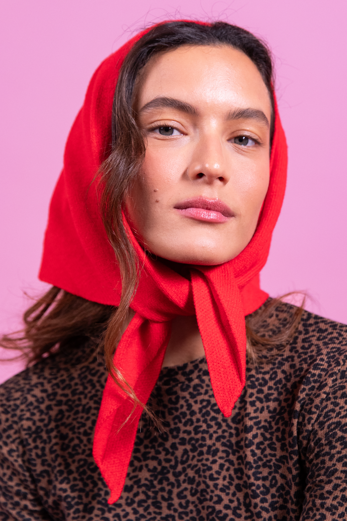 Foulard Adeline rouge