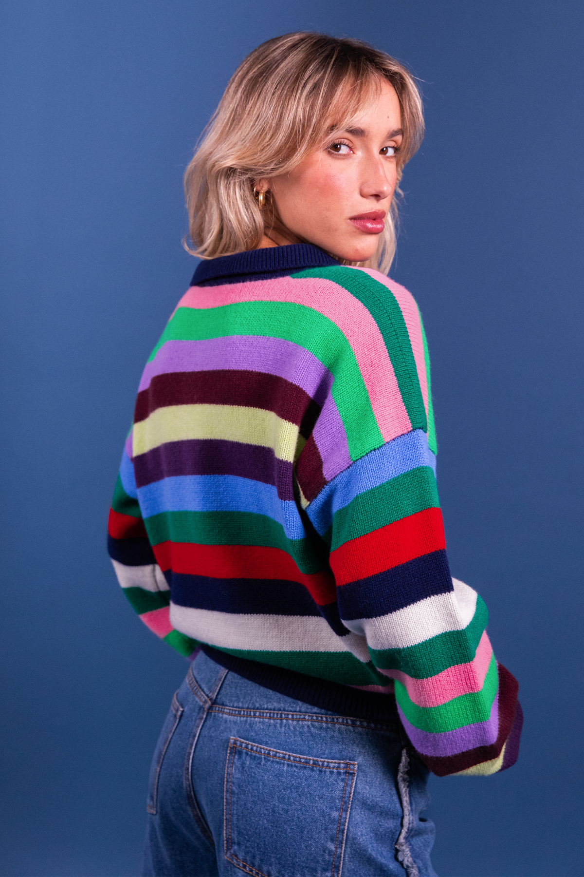 Pull Maiwen rayures multicolores