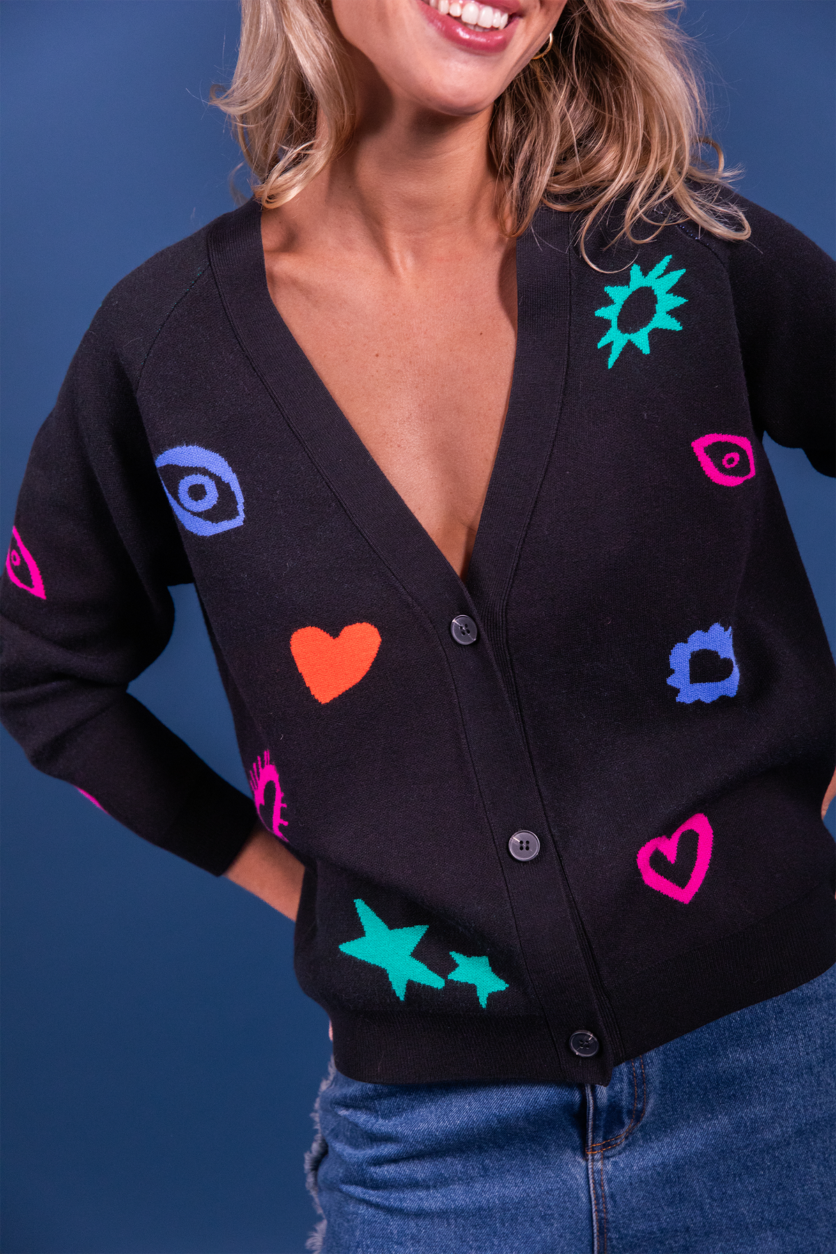 Gilet Mireio noir Charms
