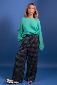 Pantalon Pakita carreaux bleus
