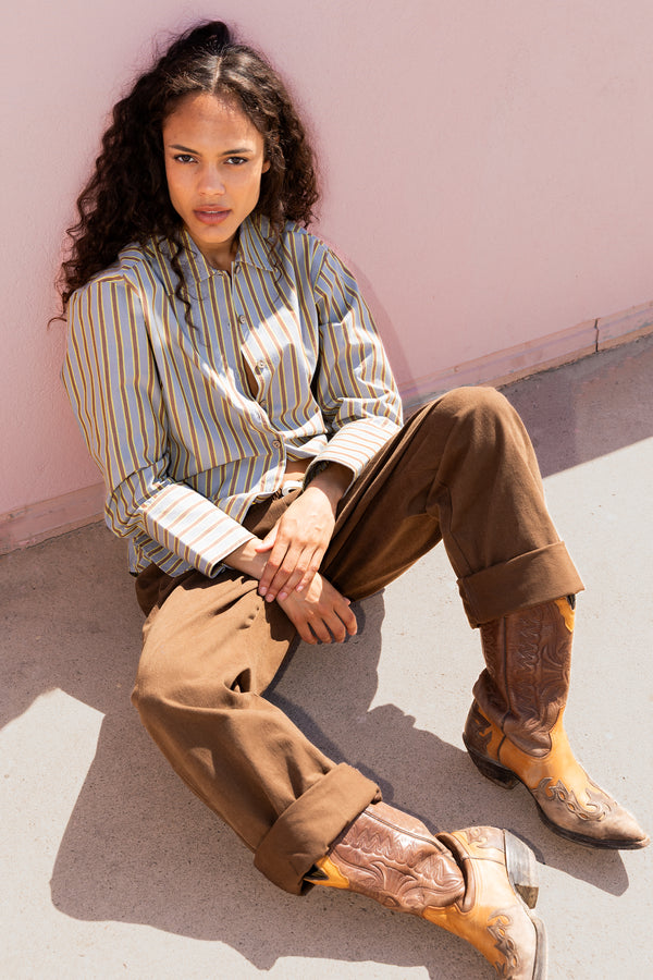 Pantalon Primo marron