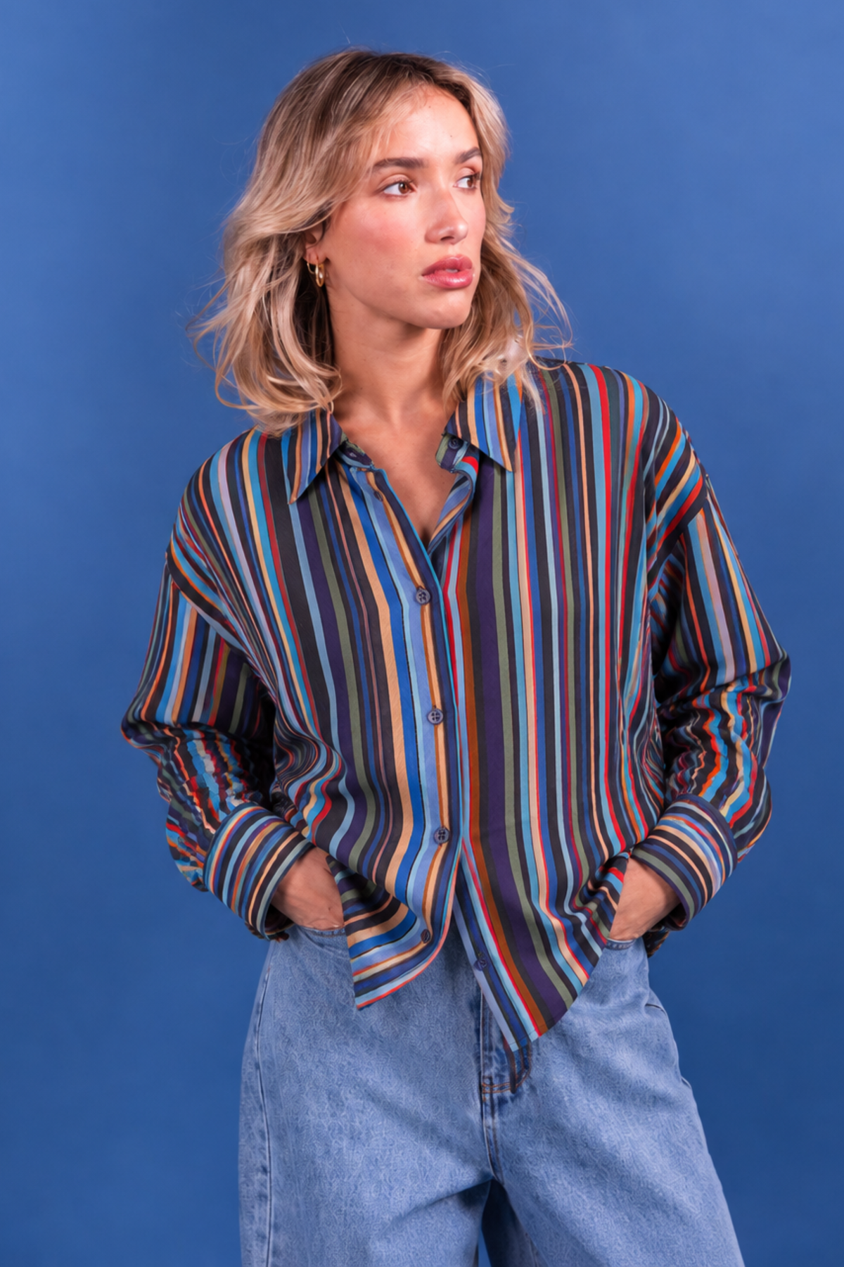 Chemise Cally • Rainbow Stripes