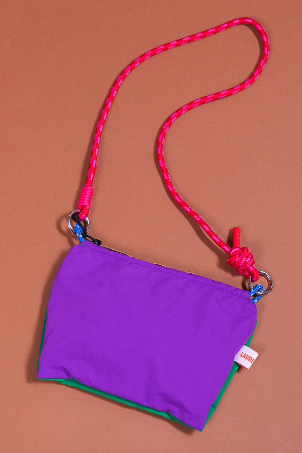 Sac Astrid vert & violet