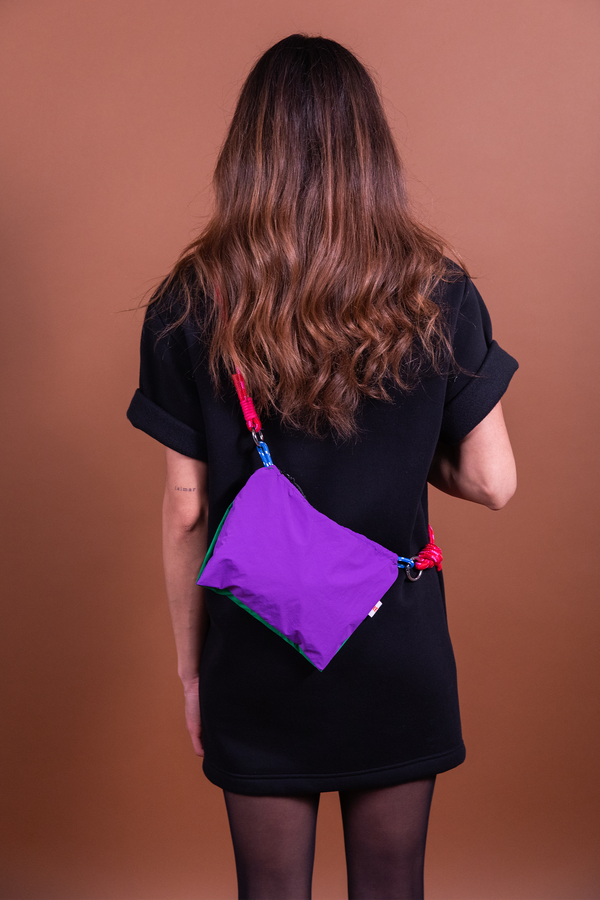 Sac Astrid vert & violet