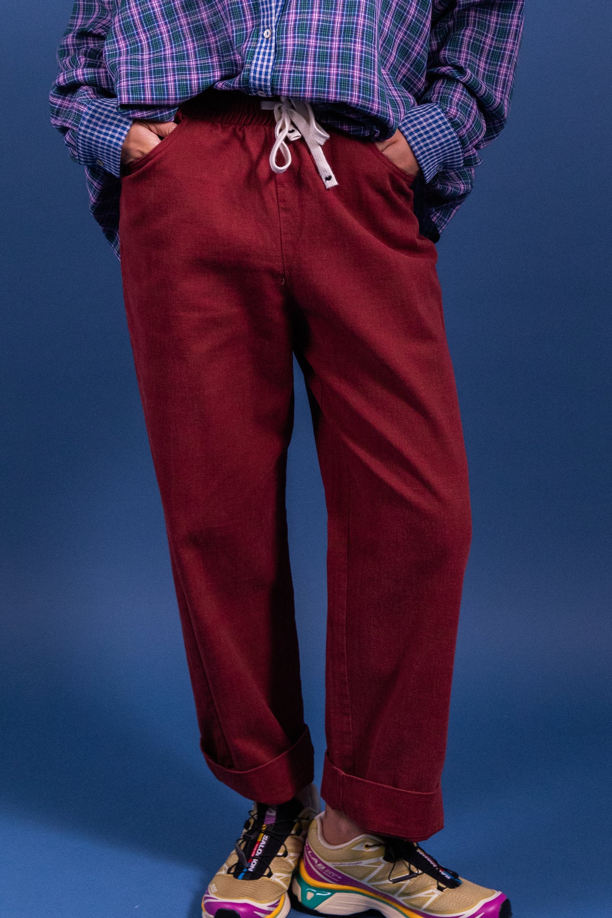Pantalon Primo bordeaux