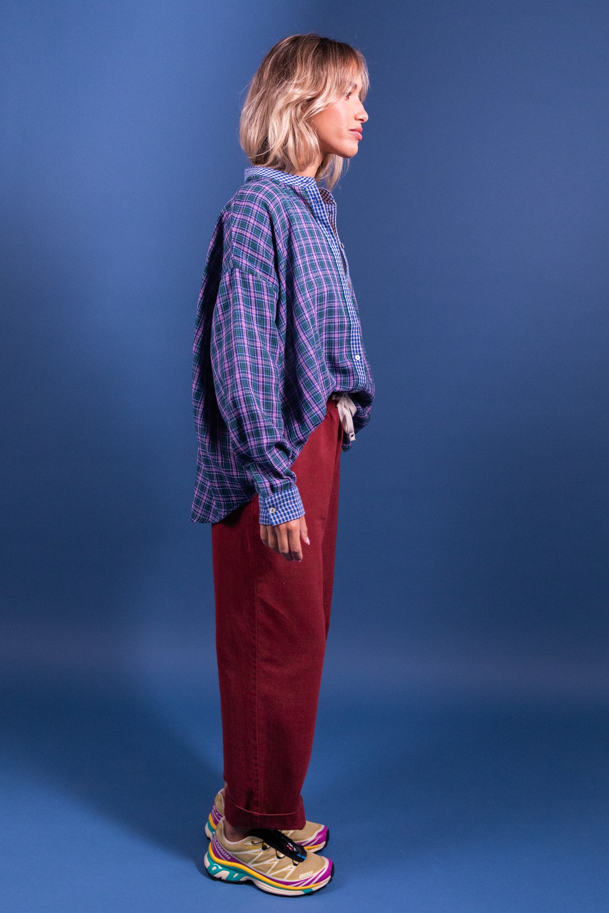 Pantalon Primo bordeaux