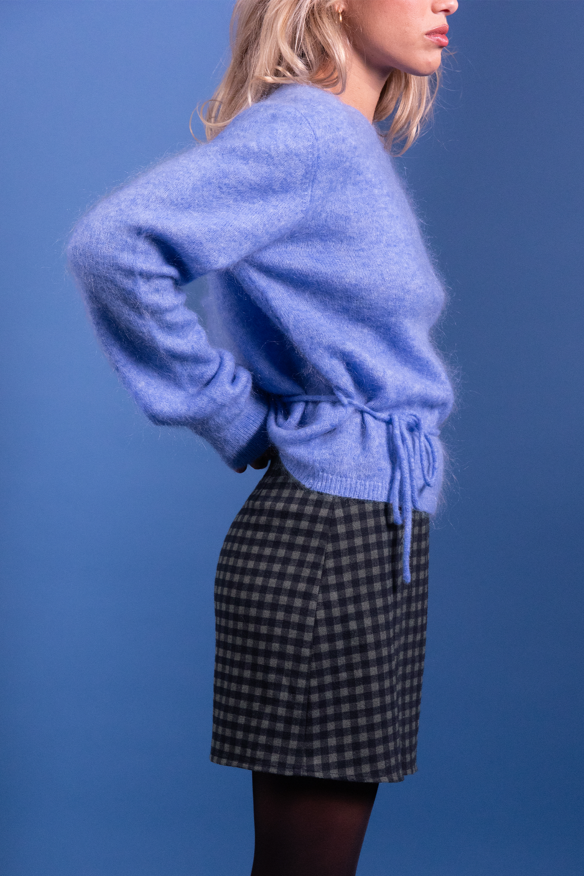Jupe June carreaux bleus