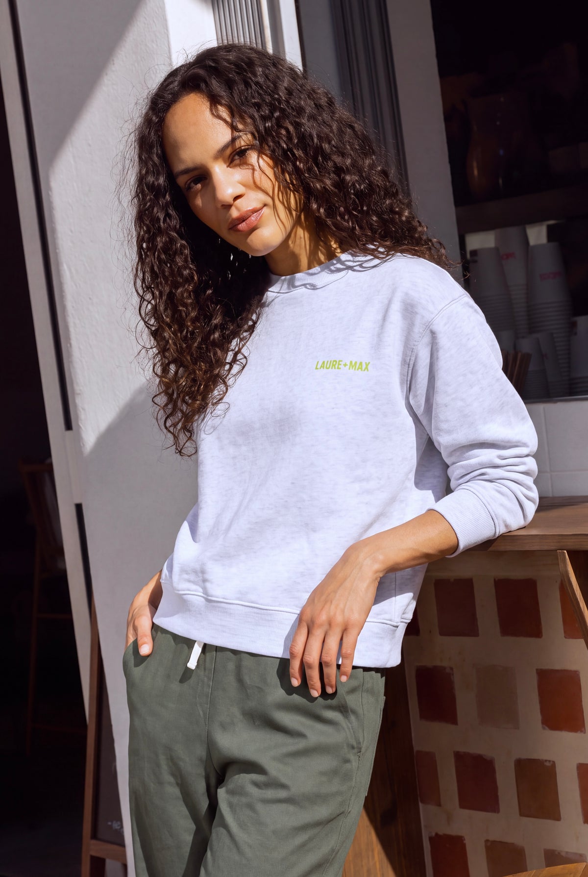 Sweat Nir gris