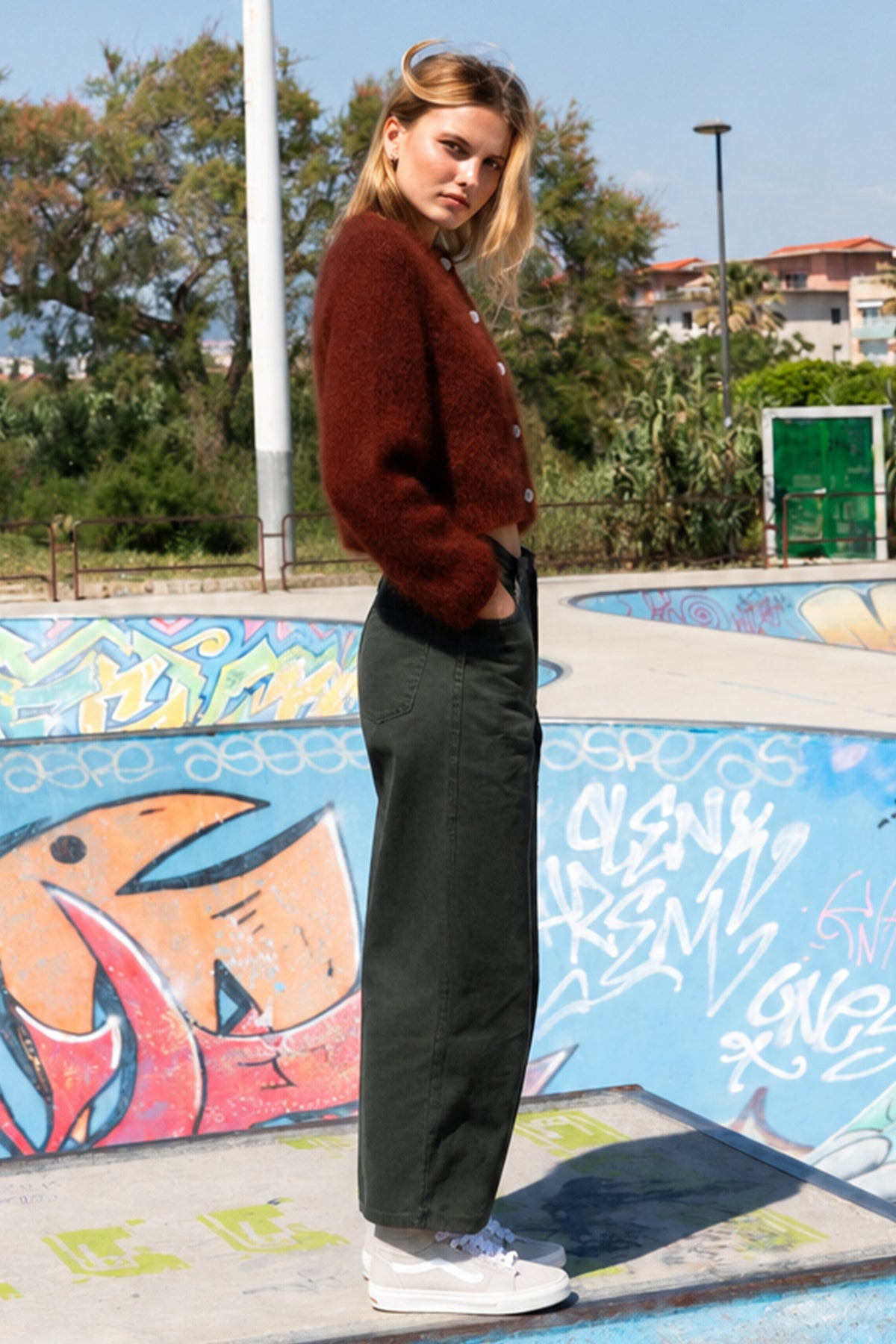 Pantalon Perla kaki