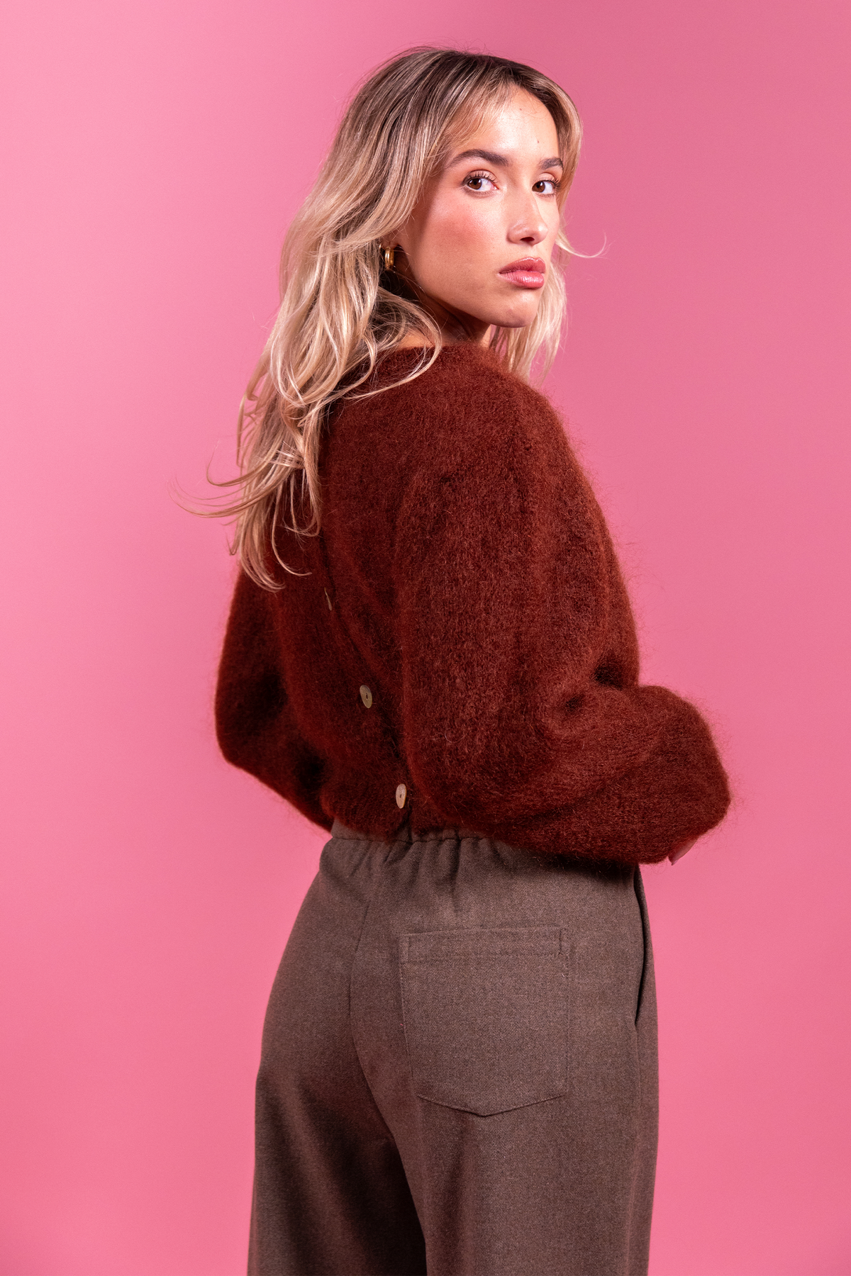 Gilet Lea marron
