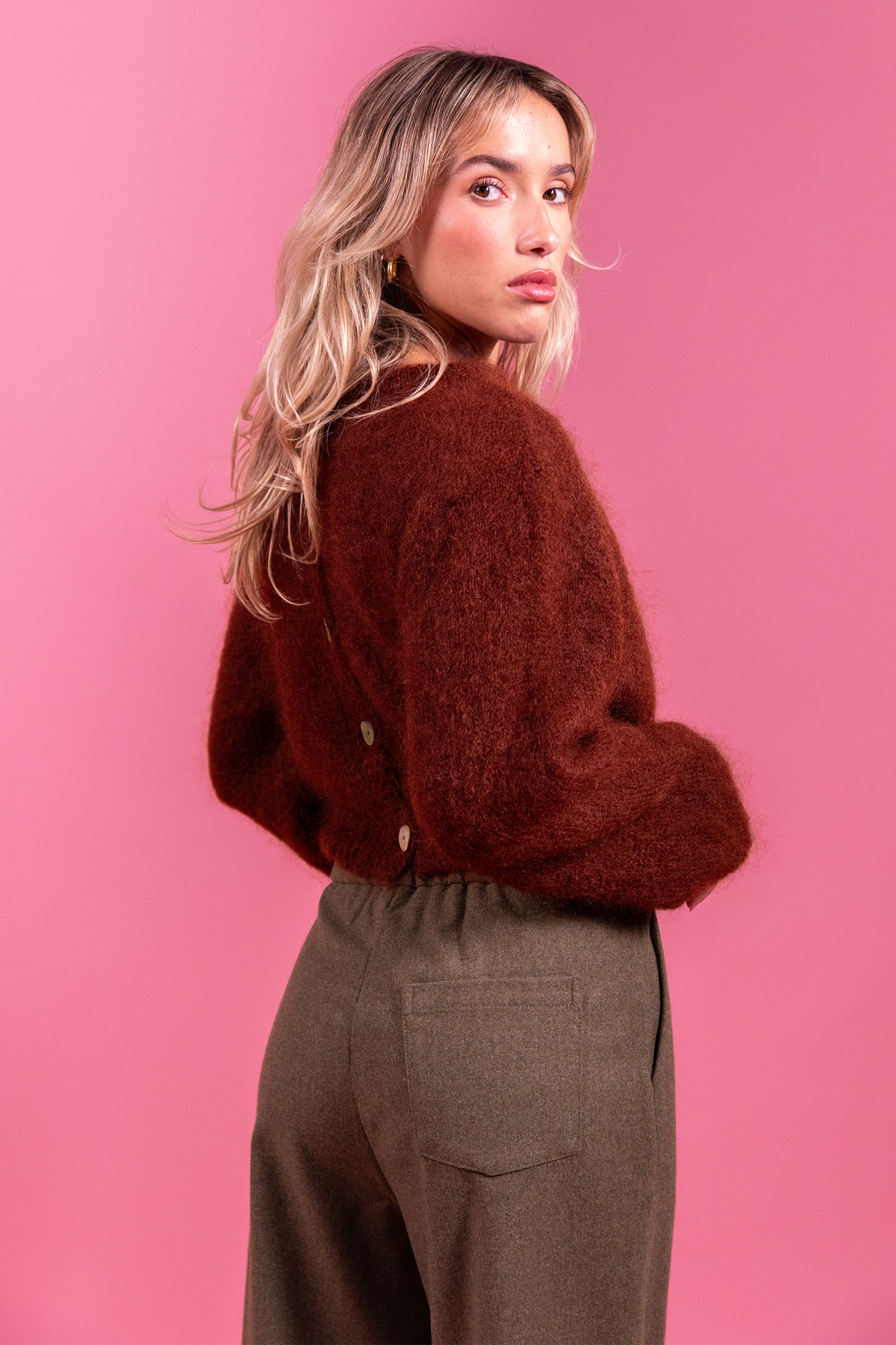 Gilet Lea marron