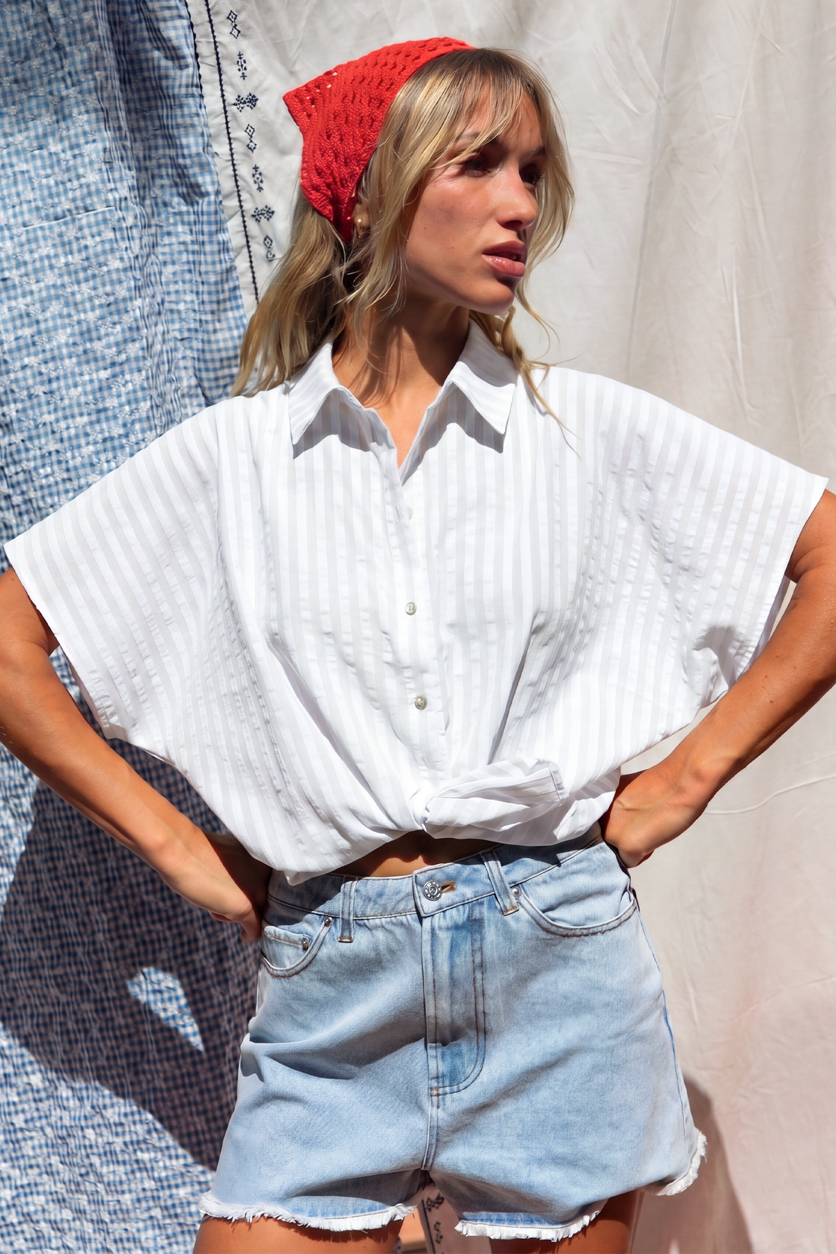 White stripes Caraibes shirt