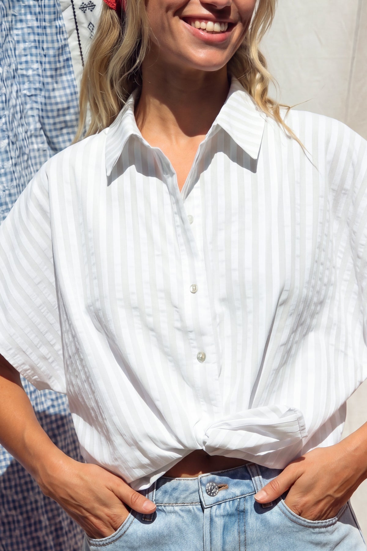 White stripes Caraibes shirt
