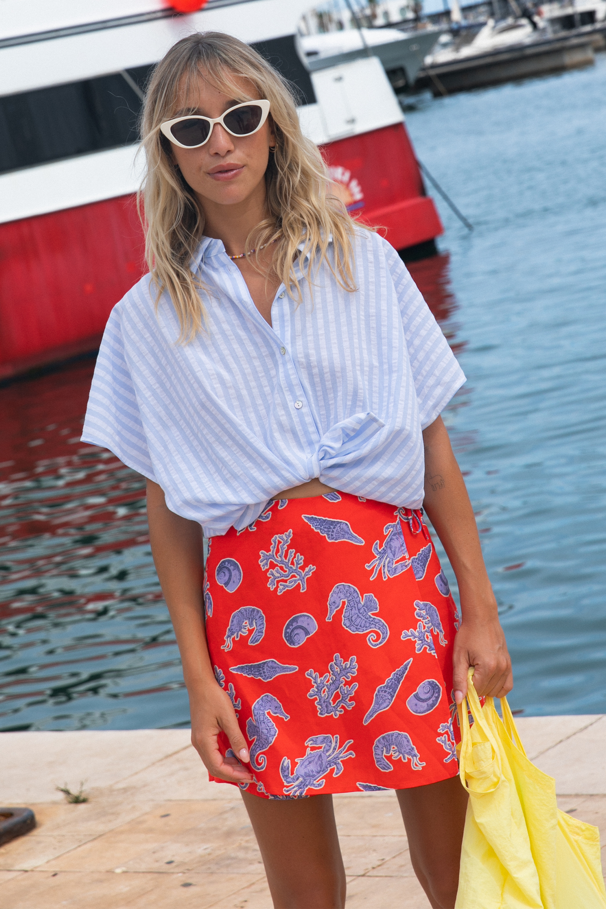Blue stripes Caraibes shirt