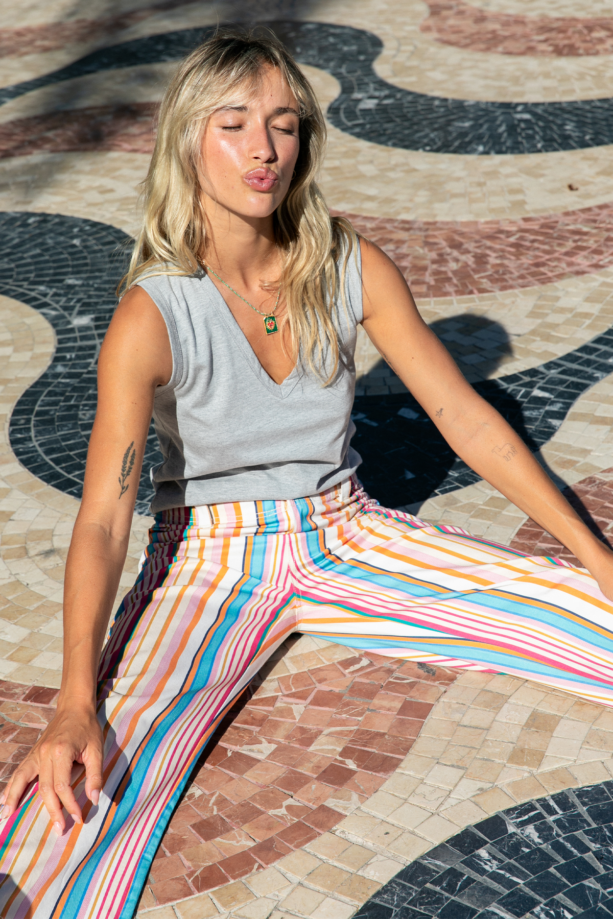 Dani Grey Tank Top