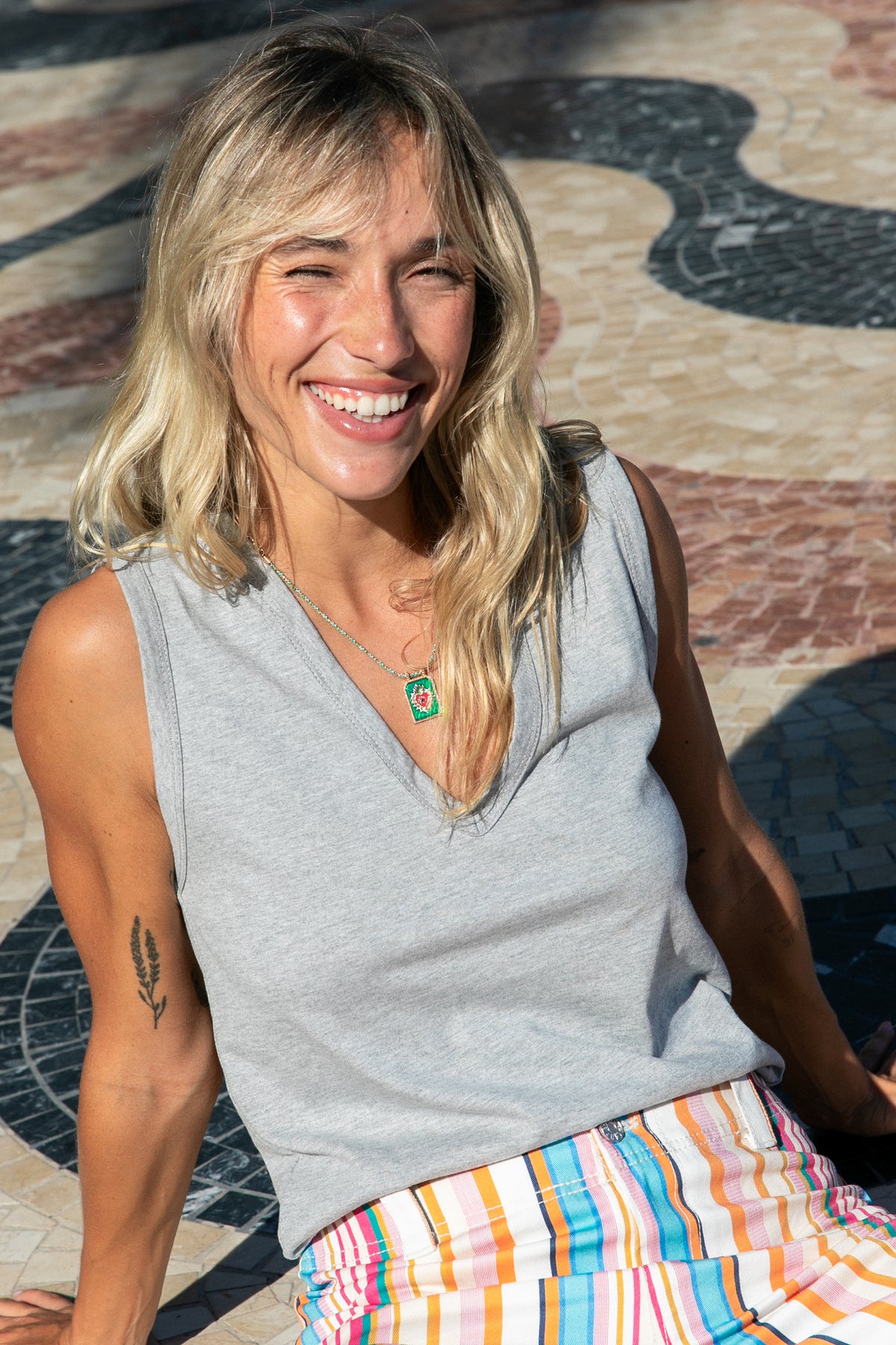 Dani Grey Tank Top