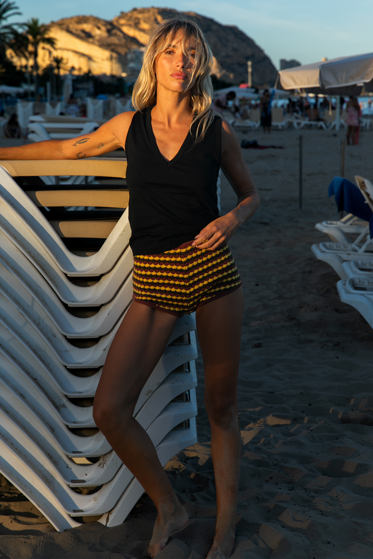Short en maille rétro Selya