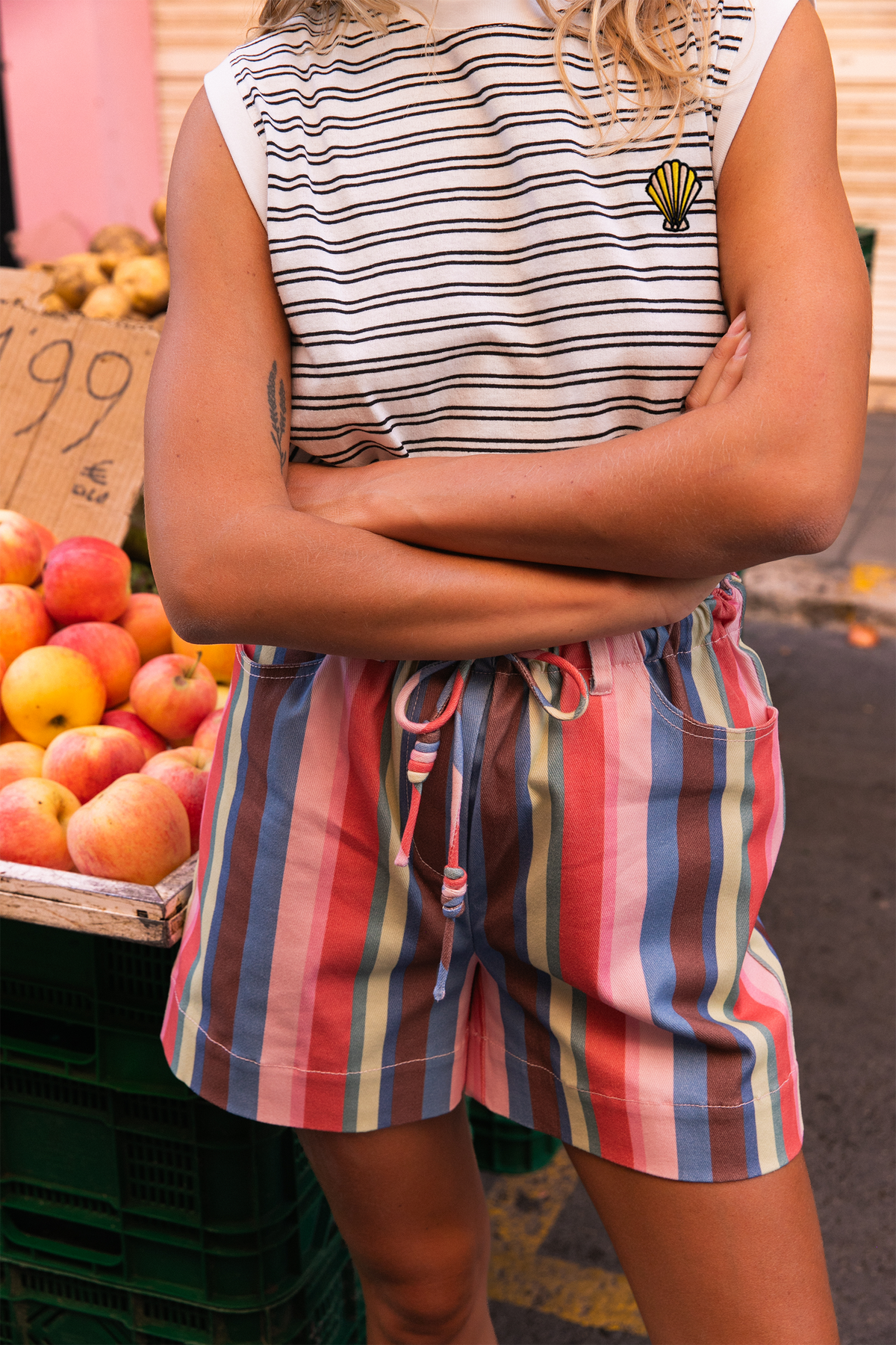 T-shirt Tina rayures noires