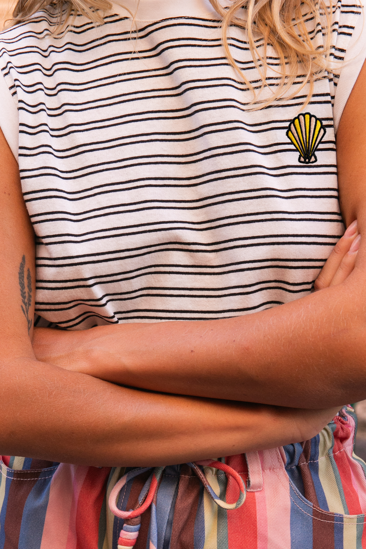 T-shirt Tina rayures noires