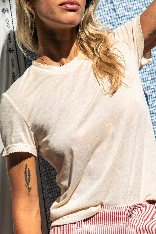 T-shirt Tia beige sable