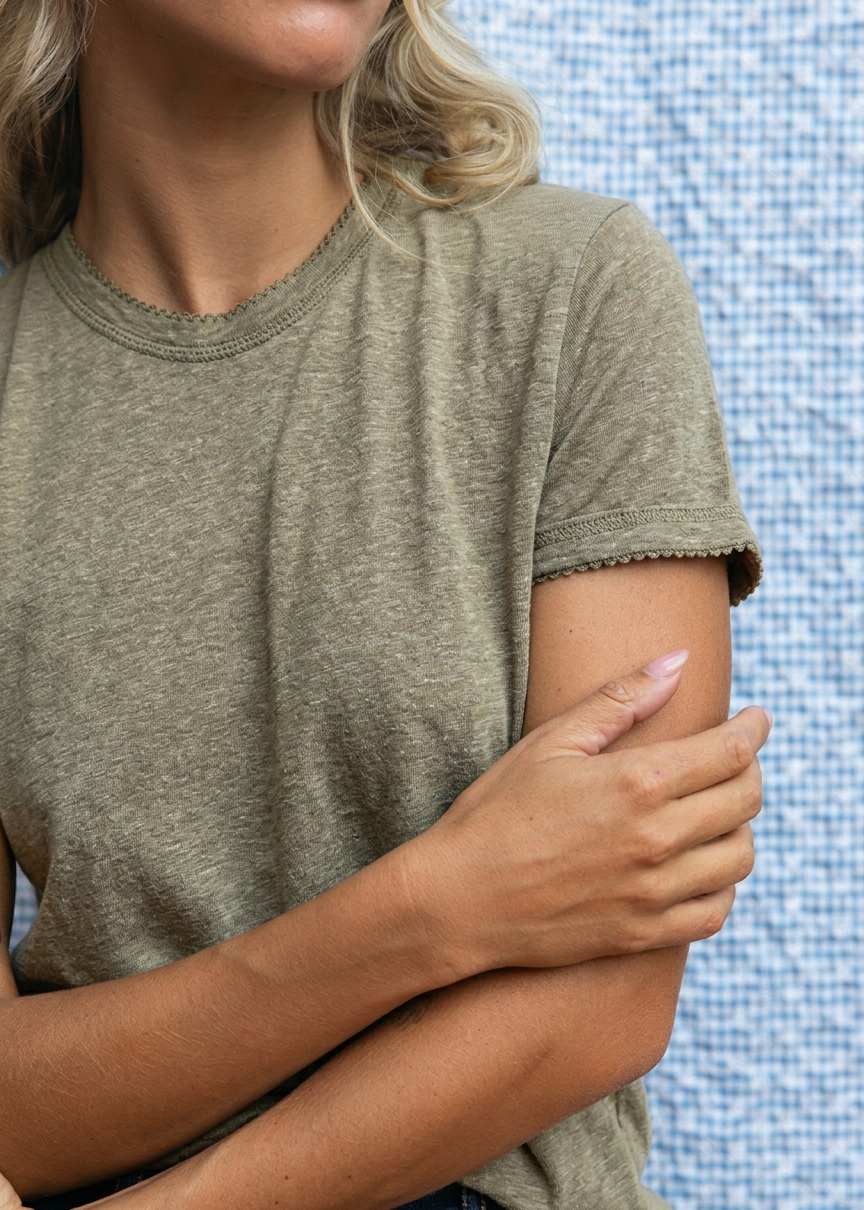 T-shirt Tia vert olive