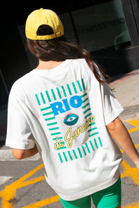 T-shirt Tila blanc de Janeiro