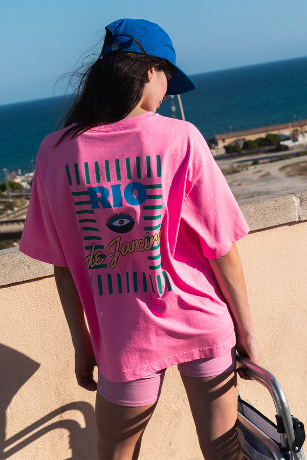 T-shirt Tila rose de Janeiro