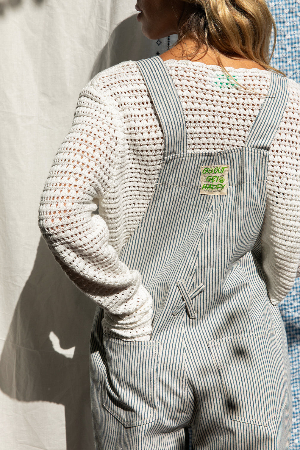 Combinaison Oguste rayures bleues