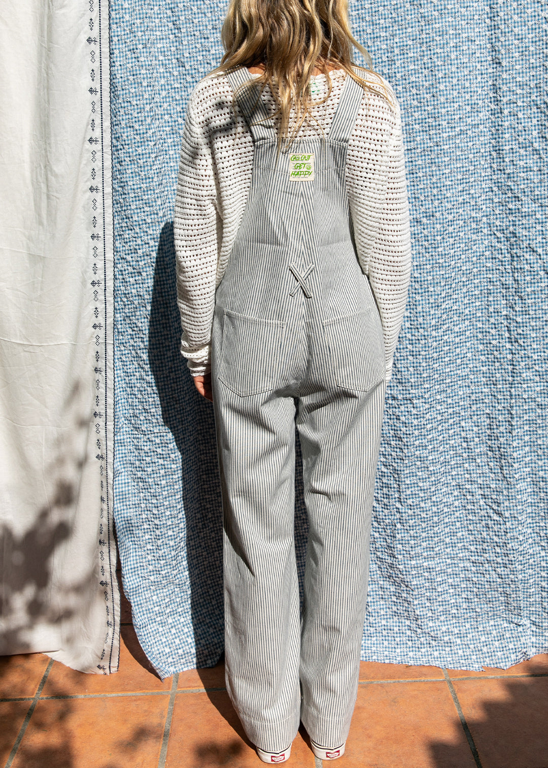 Combinaison Oguste rayures bleues