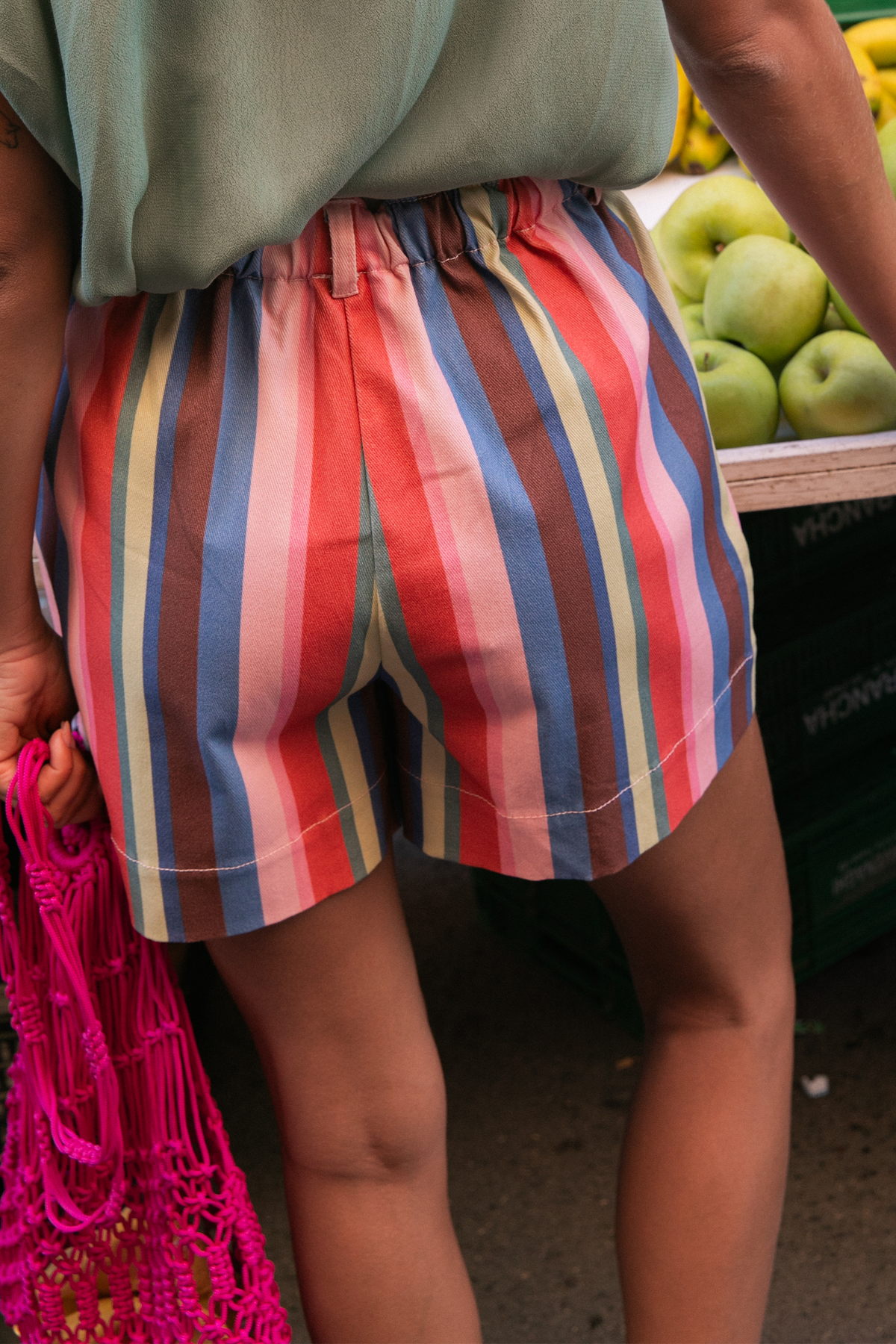 Sammy shorts • Arlequin stripes