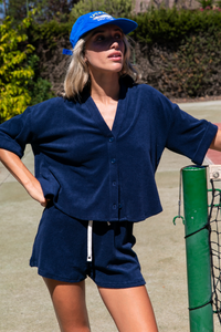 Ensemble Edgard en éponge bleu marine