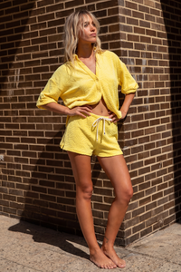 Ensemble Edgard en éponge jaune