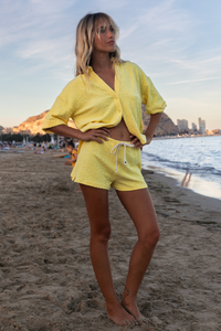 Ensemble Edgard en éponge jaune