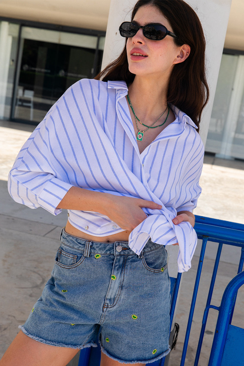 Chemise Cally rayures bleues