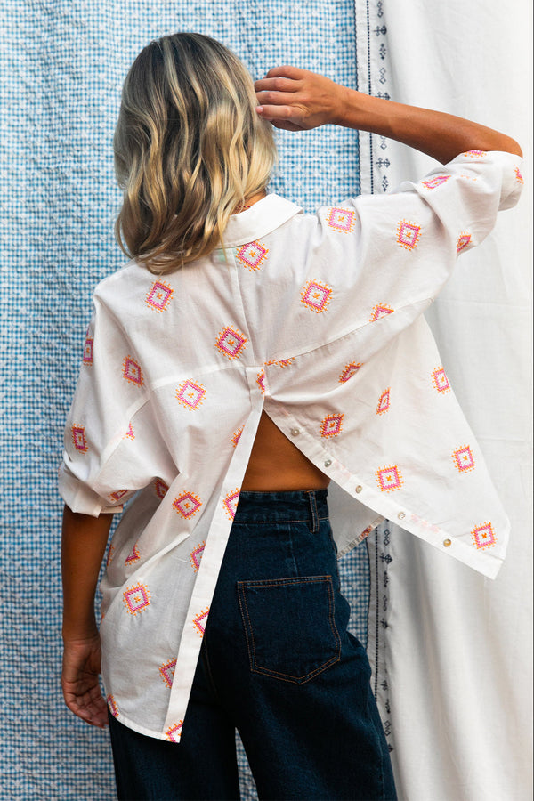 Chemise Cally broderie Pueblo