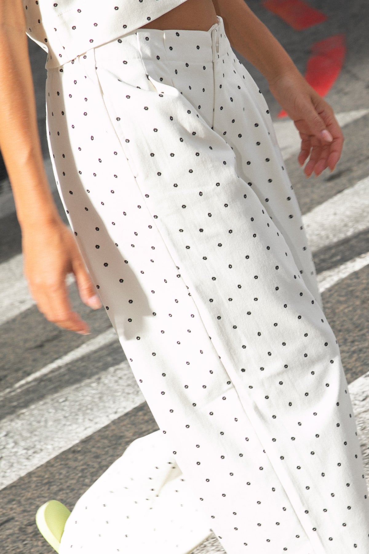 Pantalon Pavar • Daisy blanc