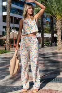 Ensemble Erasme broderies Garden