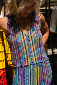 Top Muse striped Samba