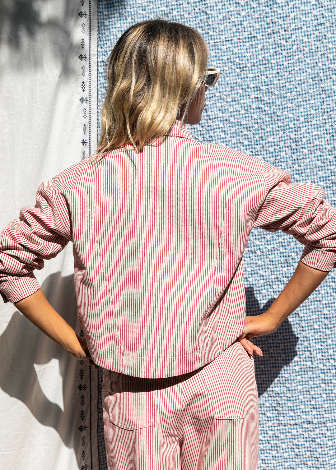 Veste Valo rayures rouges