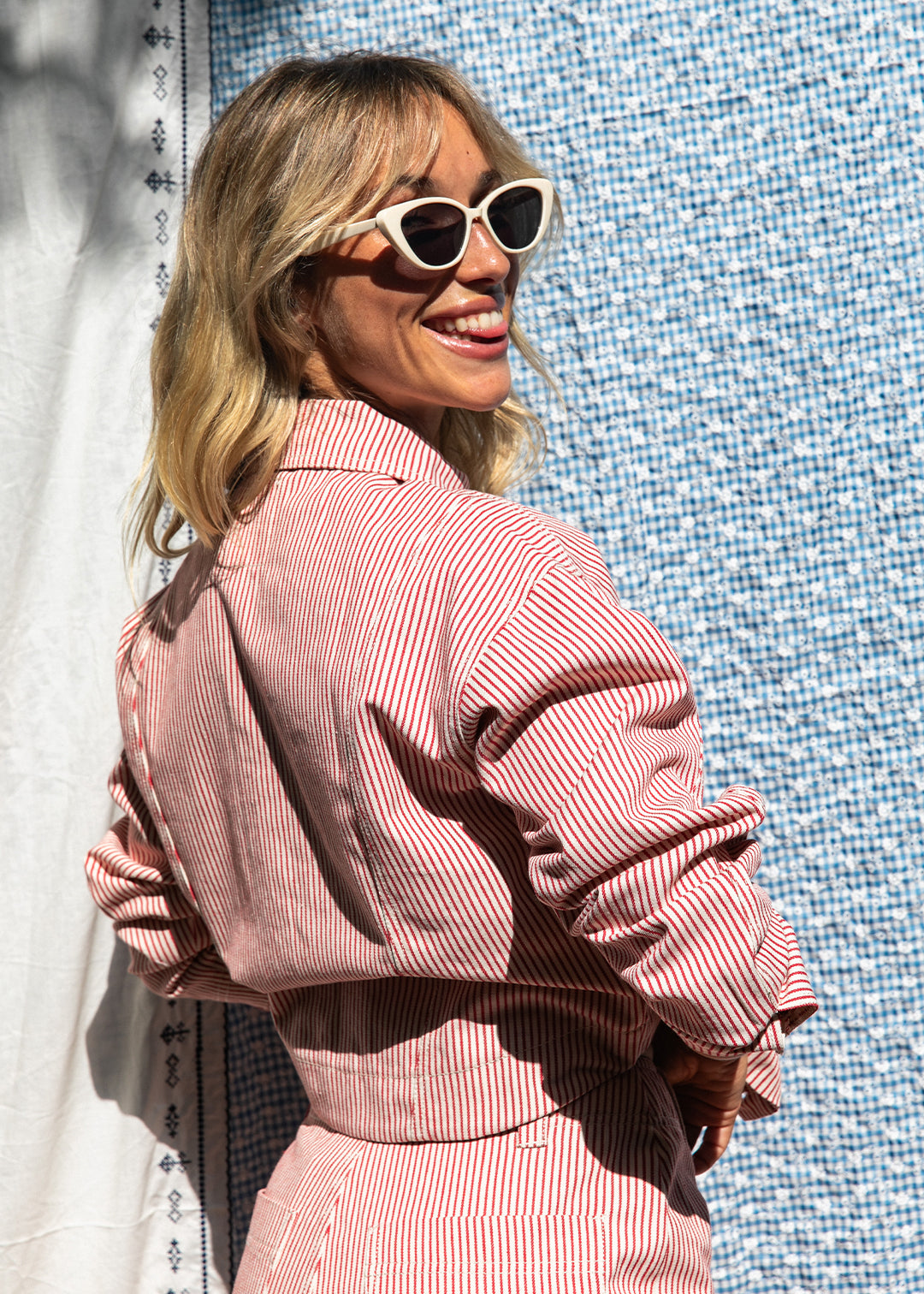 Veste Valo rayures rouges