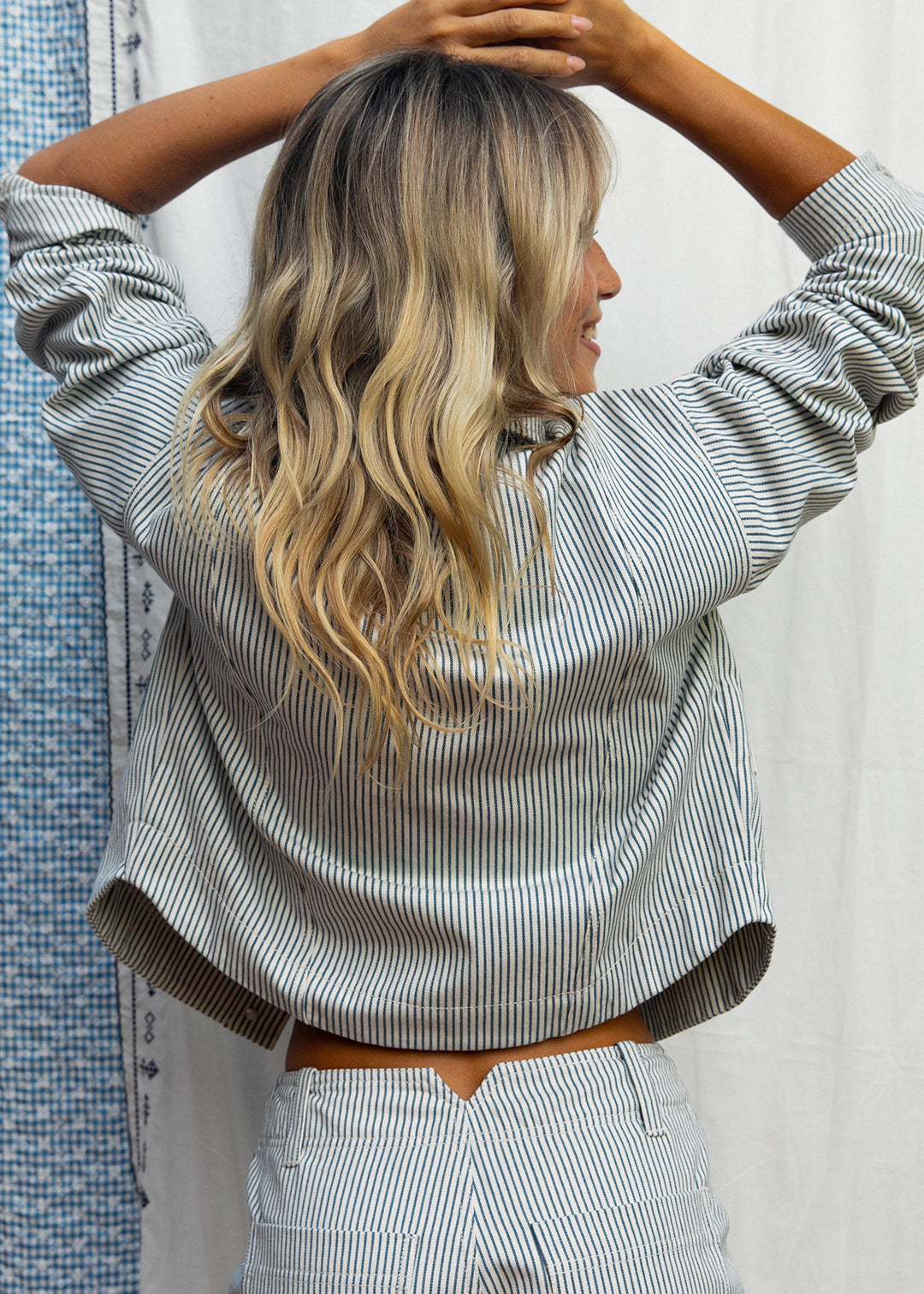 Veste Valo rayures bleues