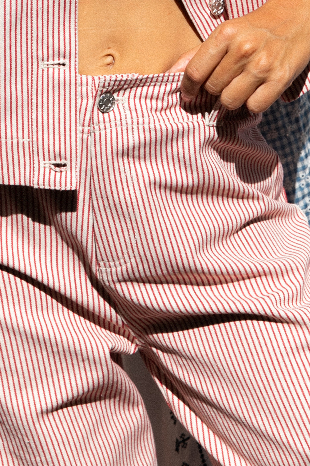 Pantalon Palot rayures rouges