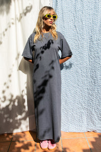 Robe Rai gris chiné