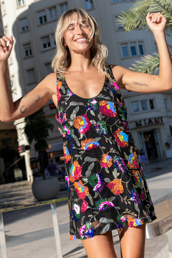 Robe Roca à sequins Samba