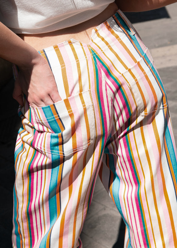 Pantalon Palot rayures multicolores